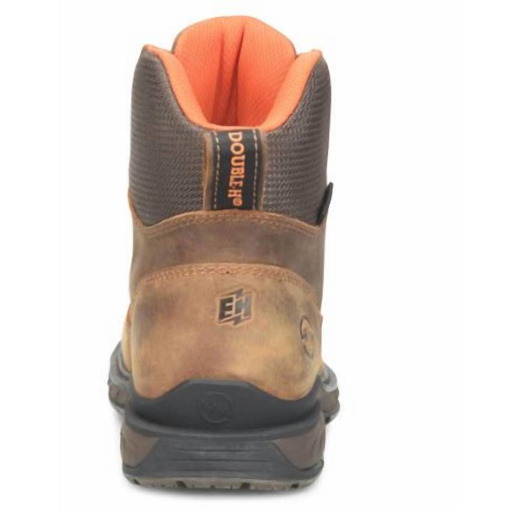 NEW DOUBLE-H BOOTS men's comp-toe brigand 6" waterproof work boot in tan - Picture 2 of 4